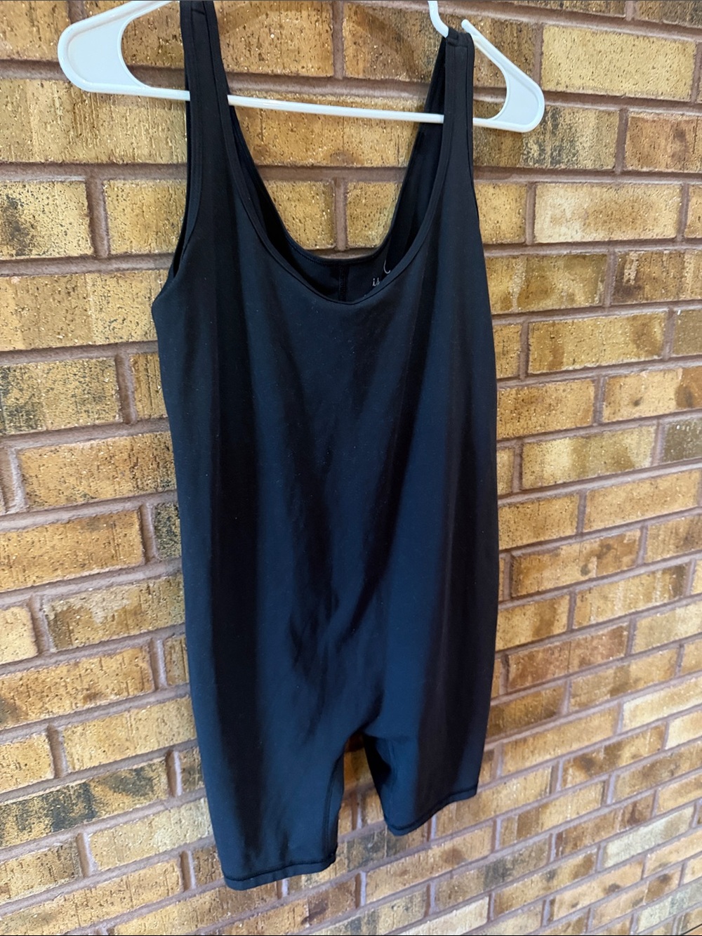 Ingrid & Isabel Black Scoop-Neck Shapewear Jumpsuit